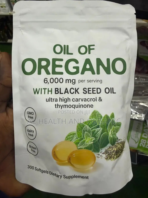 OREGANO OIL + BLACK SEED OIL 6000 MG